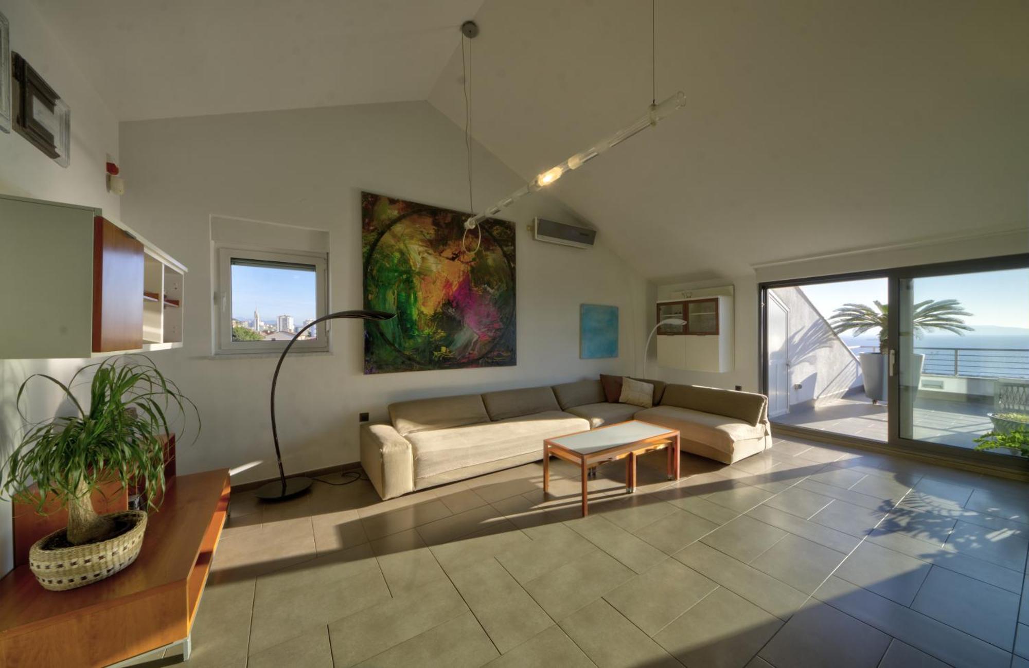 Penthouse Belvedere City View With Private Parking Ριέκα Εξωτερικό φωτογραφία
